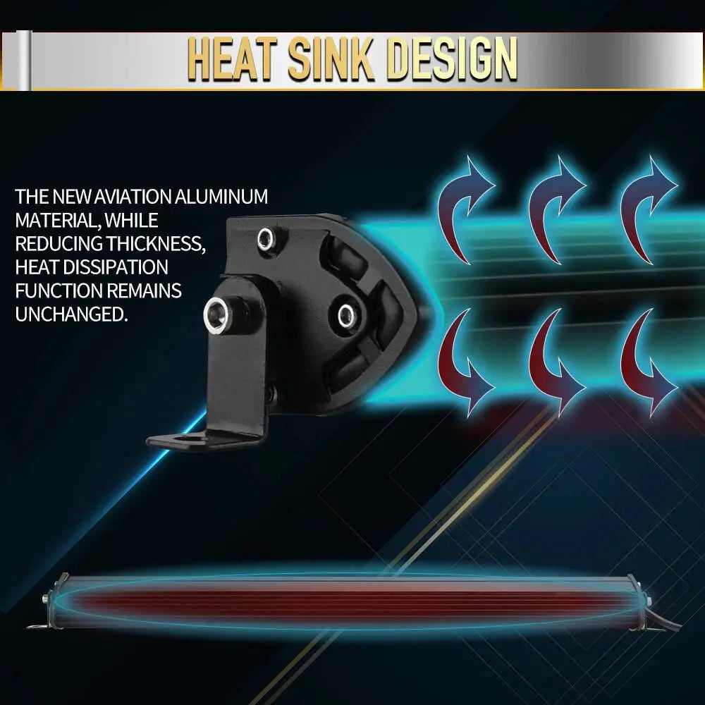 LED Light Bar for Trucks, SUVs & Boats – Waterproof Off-Road Flood - TARHUS