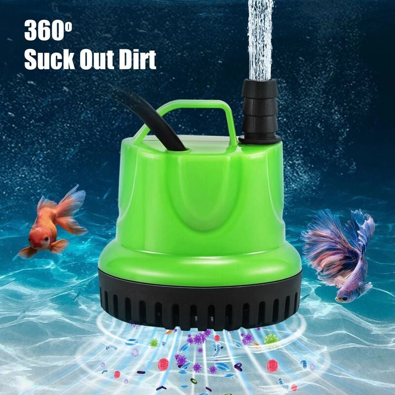 Submersible Aquarium Water Pump – Ultra-Quiet Fish Tank Pump with Adjustable Flow for Fresh Water - TARHUS