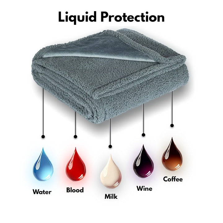 Waterproof Lovers Blanket – Soft, Washable Fleece Blanket for Couples, Travel, Sofa or Bed Protection - TARHUS