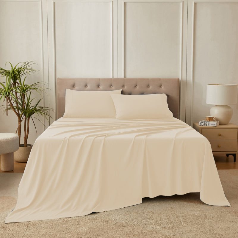 4-Piece Ultra-Soft Organic Softwash Cotton Bed Sheet Set TARHUS Sheet Set