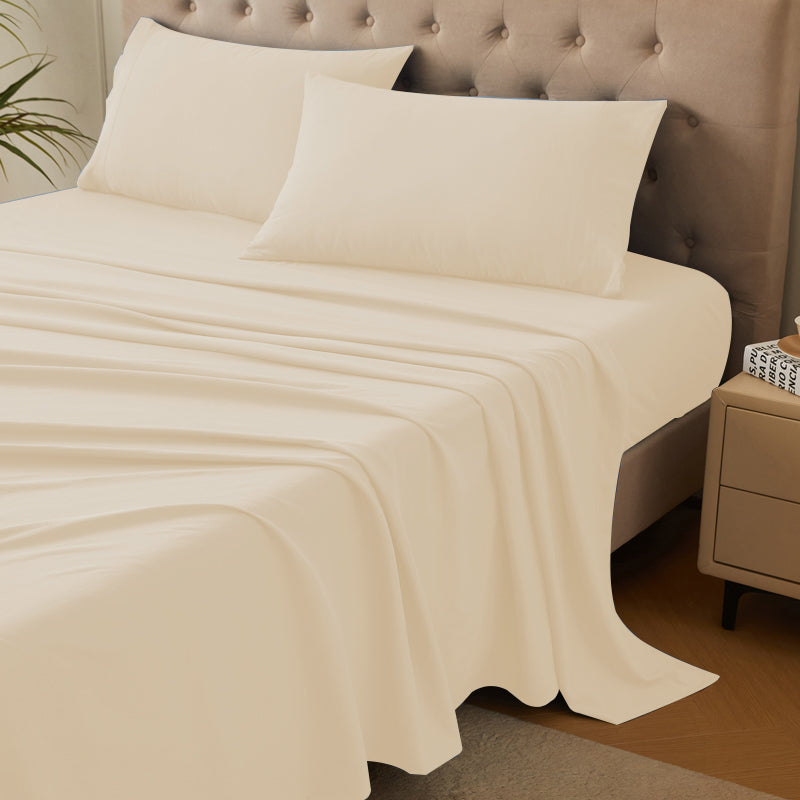 4-Piece Ultra-Soft Organic Softwash Cotton Bed Sheet Set TARHUS Sheet Set
