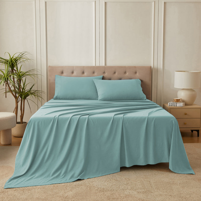 4-Piece Ultra-Soft Organic Softwash Cotton Bed Sheet Set TARHUS Sheet Set