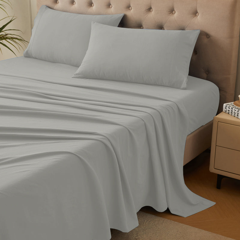 4-Piece Ultra-Soft Organic Softwash Cotton Bed Sheet Set TARHUS Sheet Set