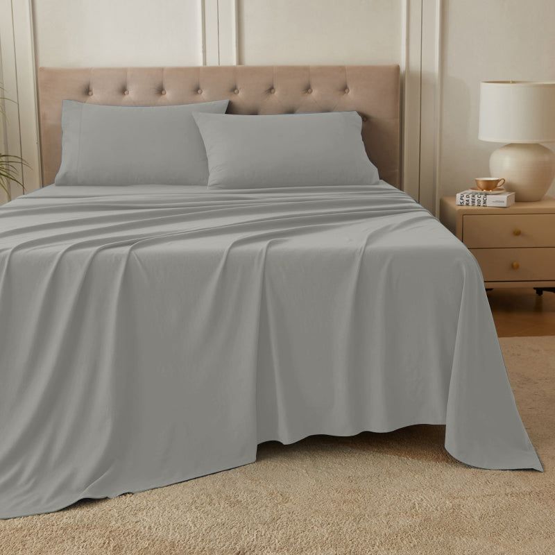4-Piece Ultra-Soft Organic Softwash Cotton Bed Sheet Set TARHUS Sheet Set