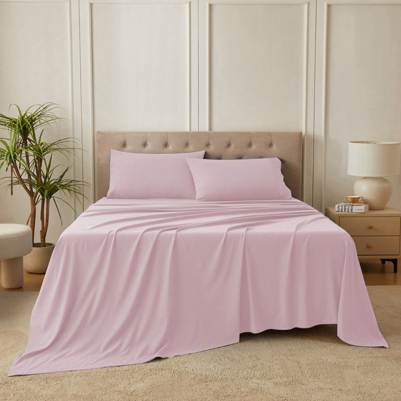 4-Piece Ultra-Soft Organic Softwash Cotton Bed Sheet Set TARHUS Sheet Set