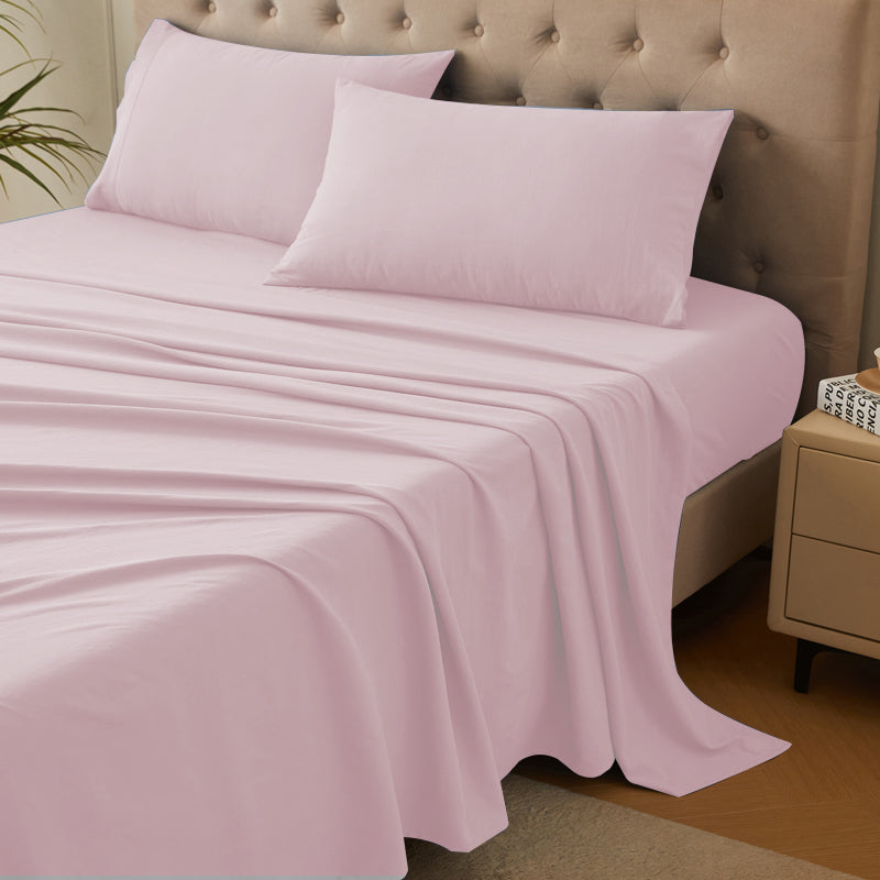 4-Piece Ultra-Soft Organic Softwash Cotton Bed Sheet Set TARHUS Sheet Set