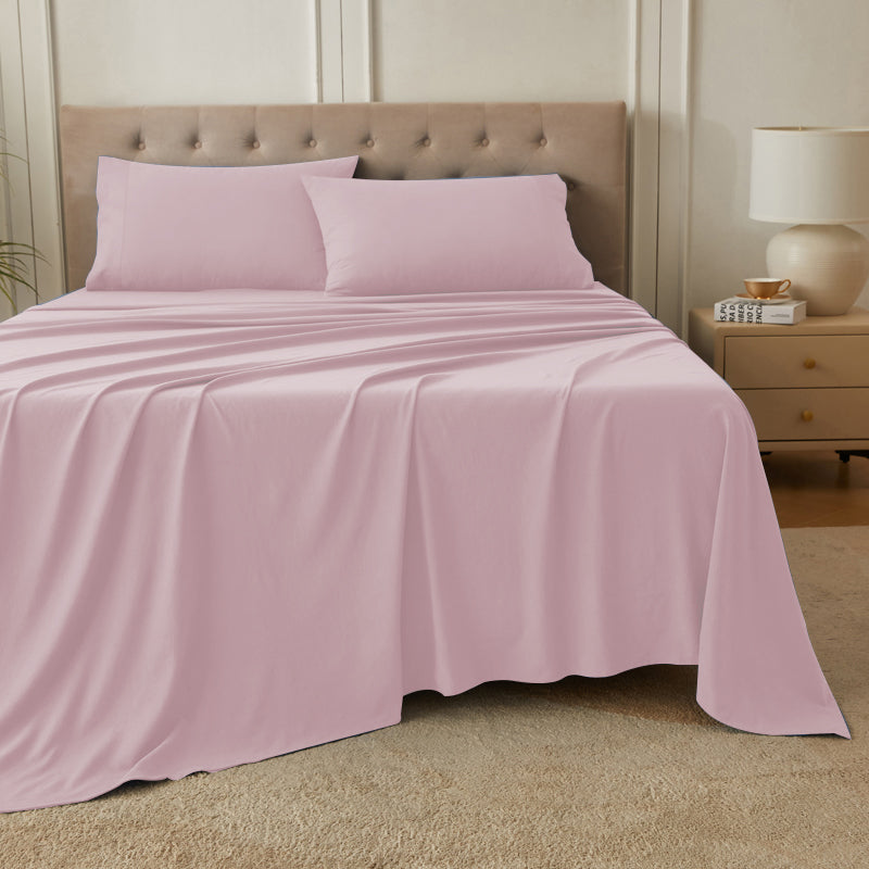 4-Piece Ultra-Soft Organic Softwash Cotton Bed Sheet Set TARHUS Sheet Set