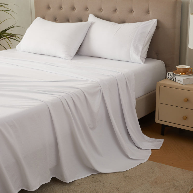 4-Piece Ultra-Soft Organic Softwash Cotton Bed Sheet Set TARHUS Sheet Set