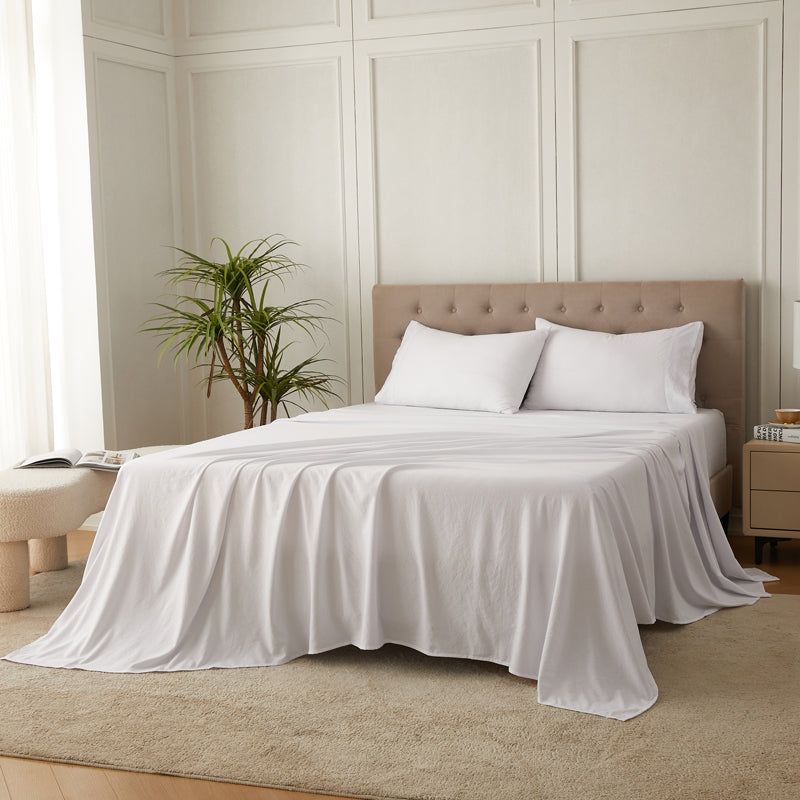 4-Piece Ultra-Soft Organic Softwash Cotton Bed Sheet Set TARHUS Sheet Set