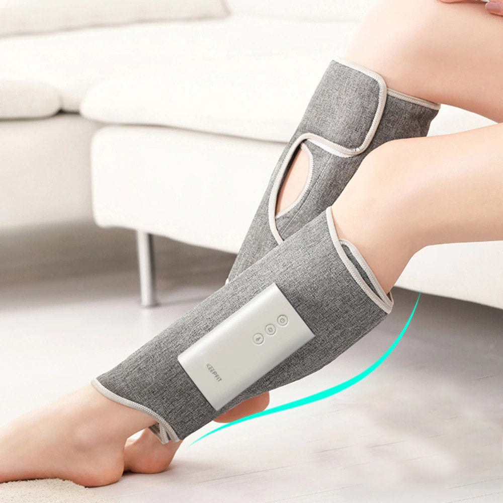 Leg Massager Rechargeable With Air Compression – Multiple Mode – 2600mAh Battery / Grey TARHUS