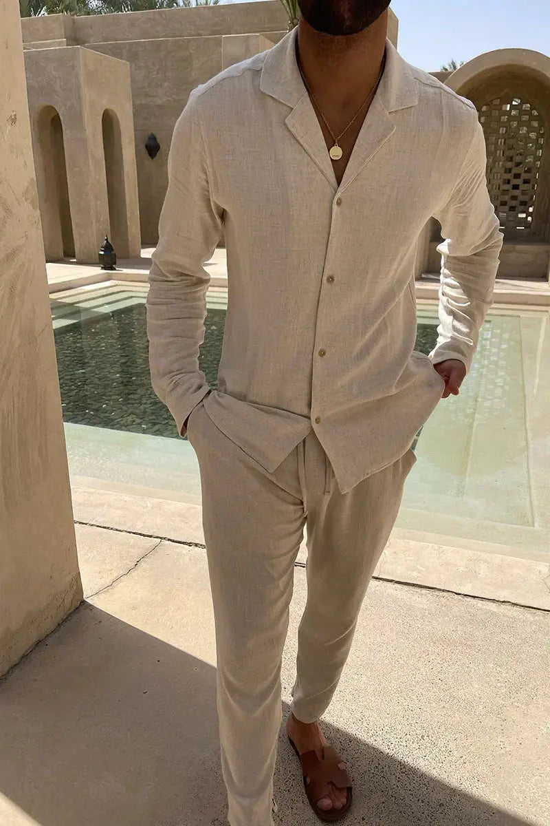 Calvin - Linen men's set - TARHUS