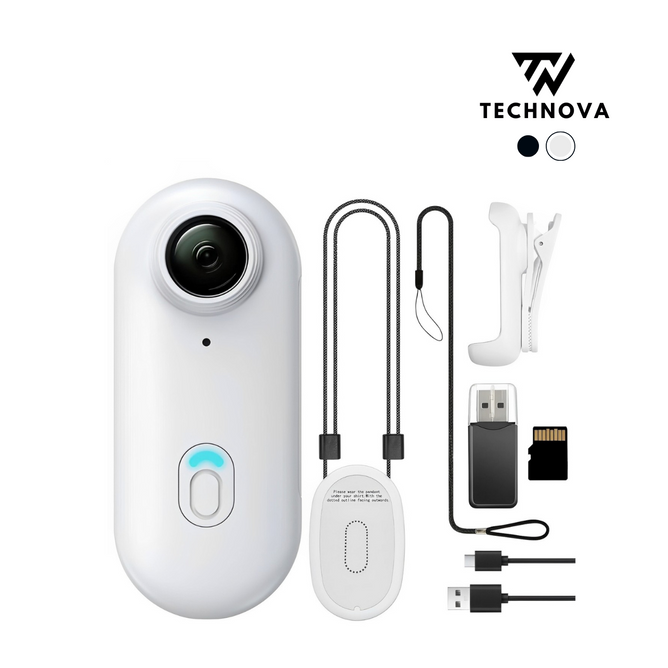 SnapCam GO 4K Wearable Action Camera – Hands-Free POV Video Recorder with Clip-On Mount | Ultra-Compact, Lightweight, Waterproof TARHUS