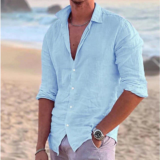 Zander | Leinenhemd Baumwoll-Leinen-Mischung, Lässig für Sommer TARHUS Shirt