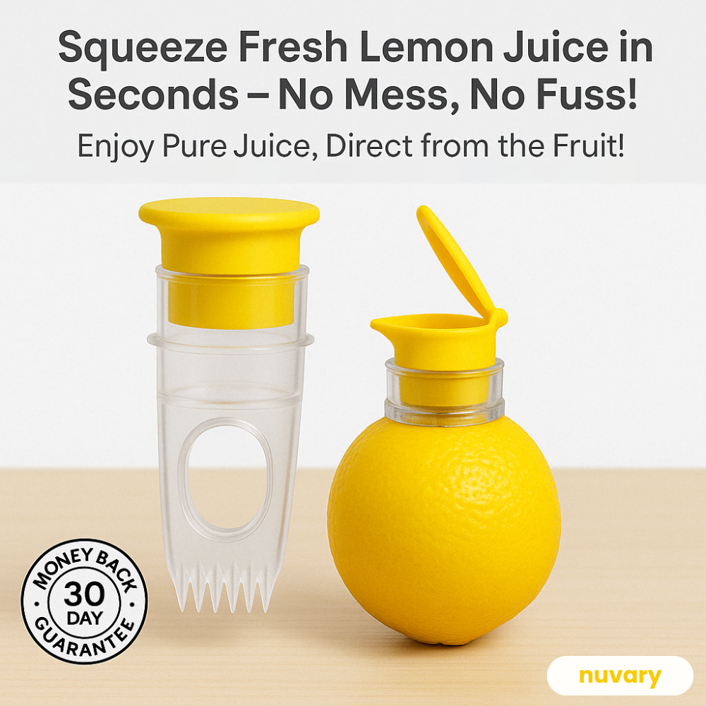2x Multi-Purpose Screw Top Lemon Squeezer - TARHUS
