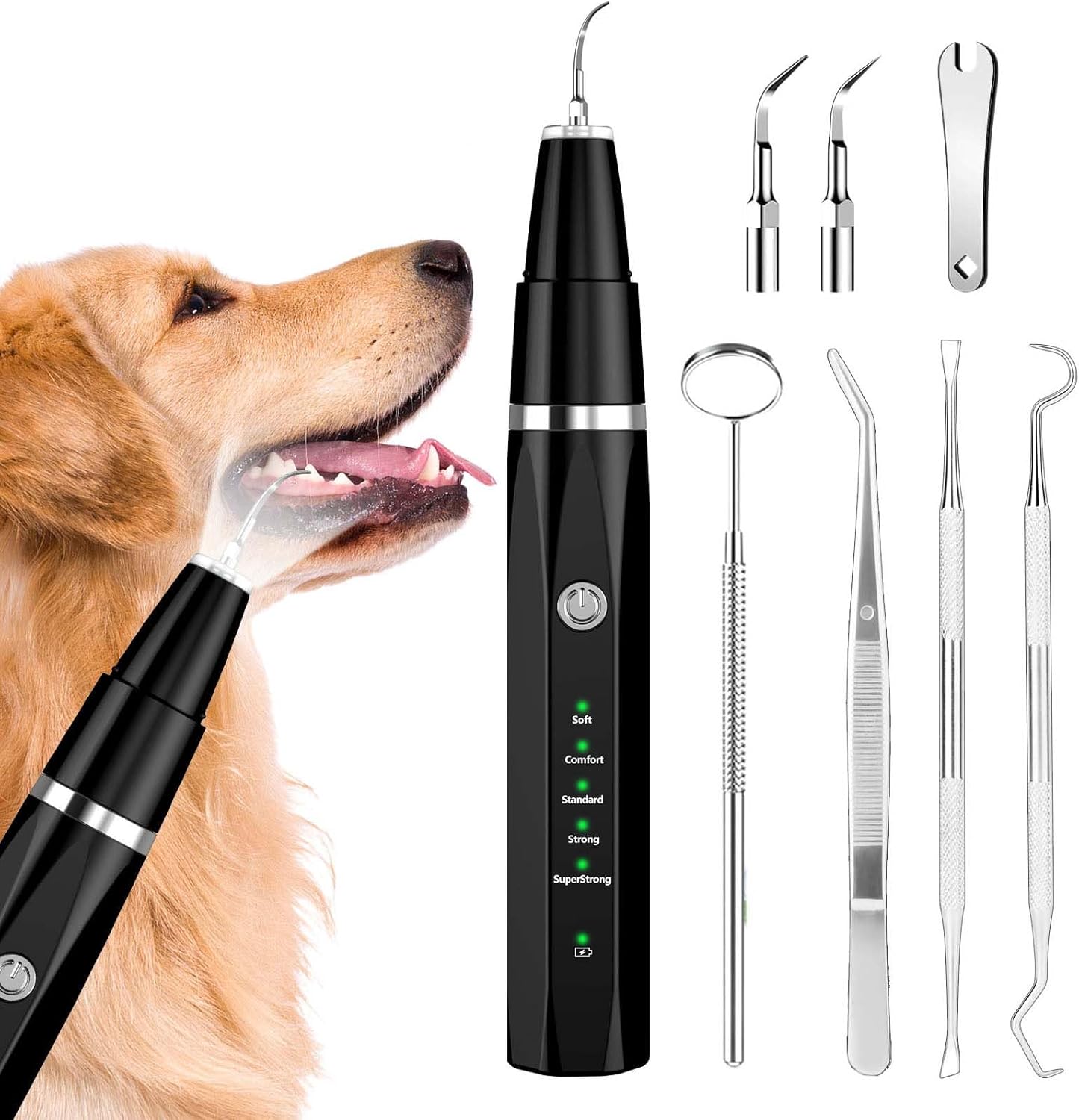 Dog & Cat Ultrasonic Tartar Remover Tooth Cleaner TARHUS Animals & Pet Supplies