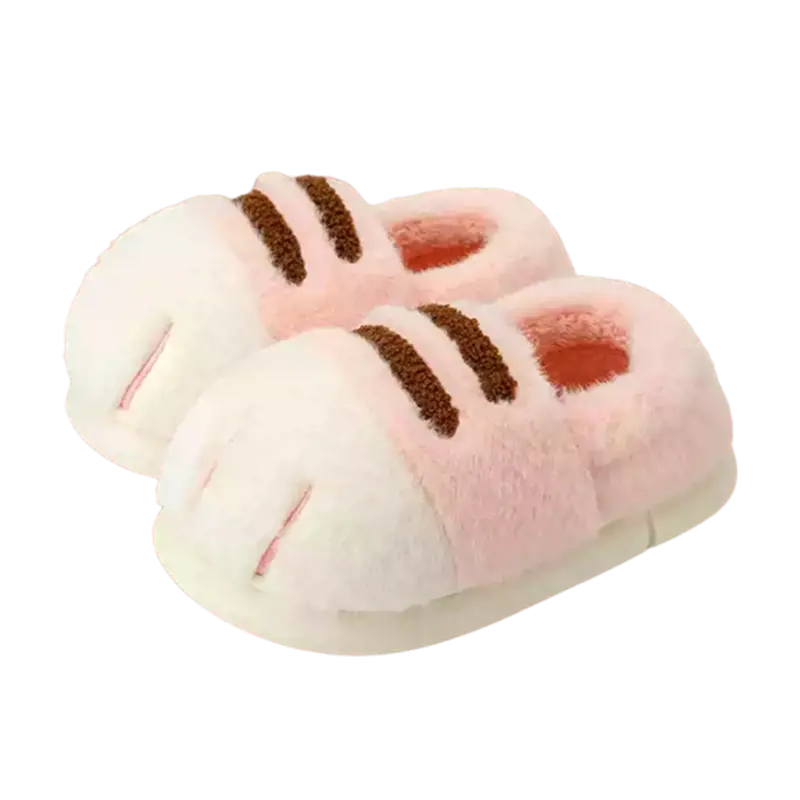 Cat Paw Slippers – Ultra-Soft Plush Animal Paw Slippers for Women & Men - TARHUS