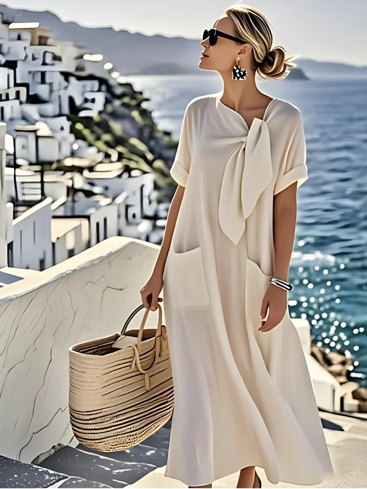 Coastal | Tie-Neck Maxi Dress TARHUS
