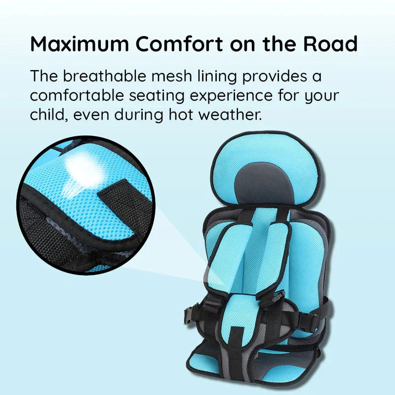 Ultra-Compact Travel Car Seat - Portable Toddler Booster with Enhanced Safety TARHUS Child Car Seat