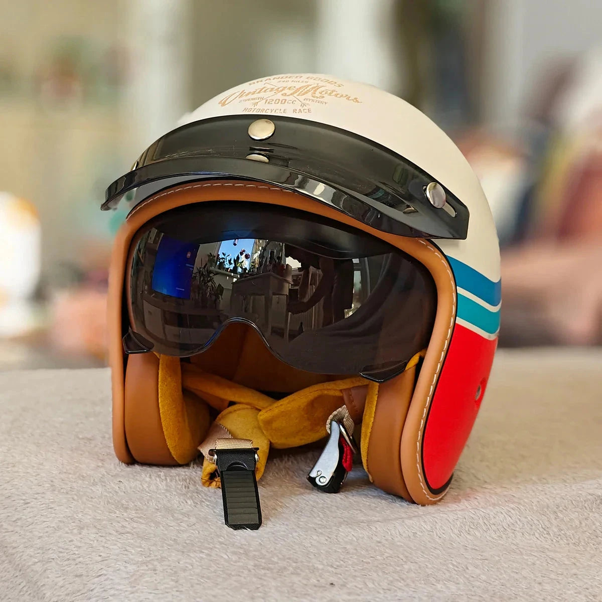 The Street King | Vintage Open Face Helmet – DOT & ECE Approved TARHUS
