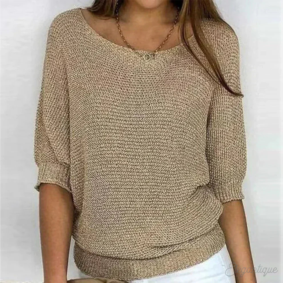 Ava - Elegant Knit Sweater TARHUS Women Clothing