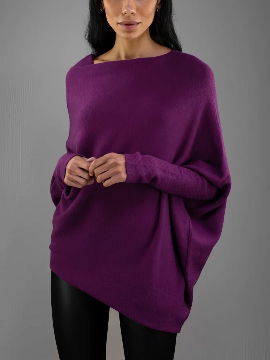 Unique Chic: Asymmetrical Pullover - nubuso