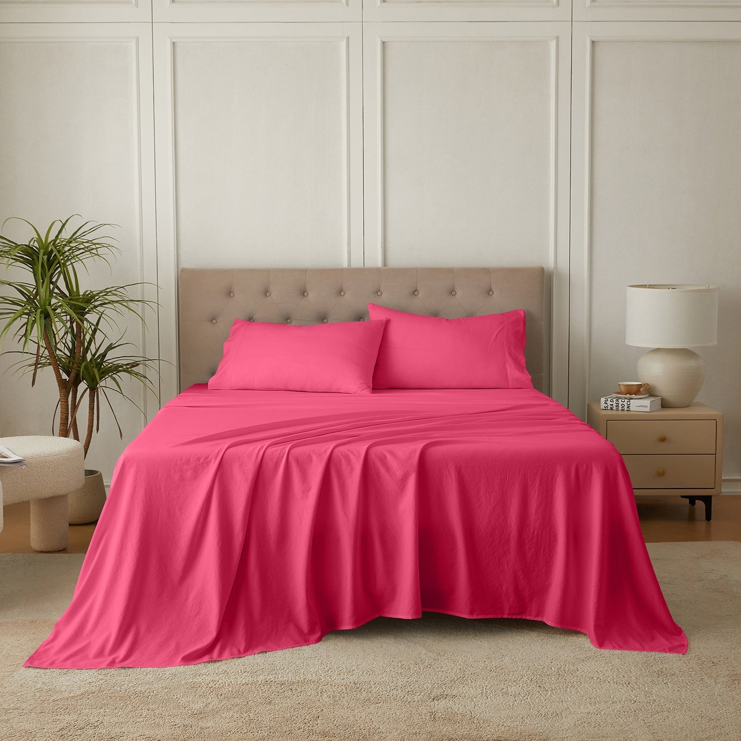 4-Piece Ultra-Soft Organic Softwash Cotton Bed Sheet Set TARHUS Sheet Set