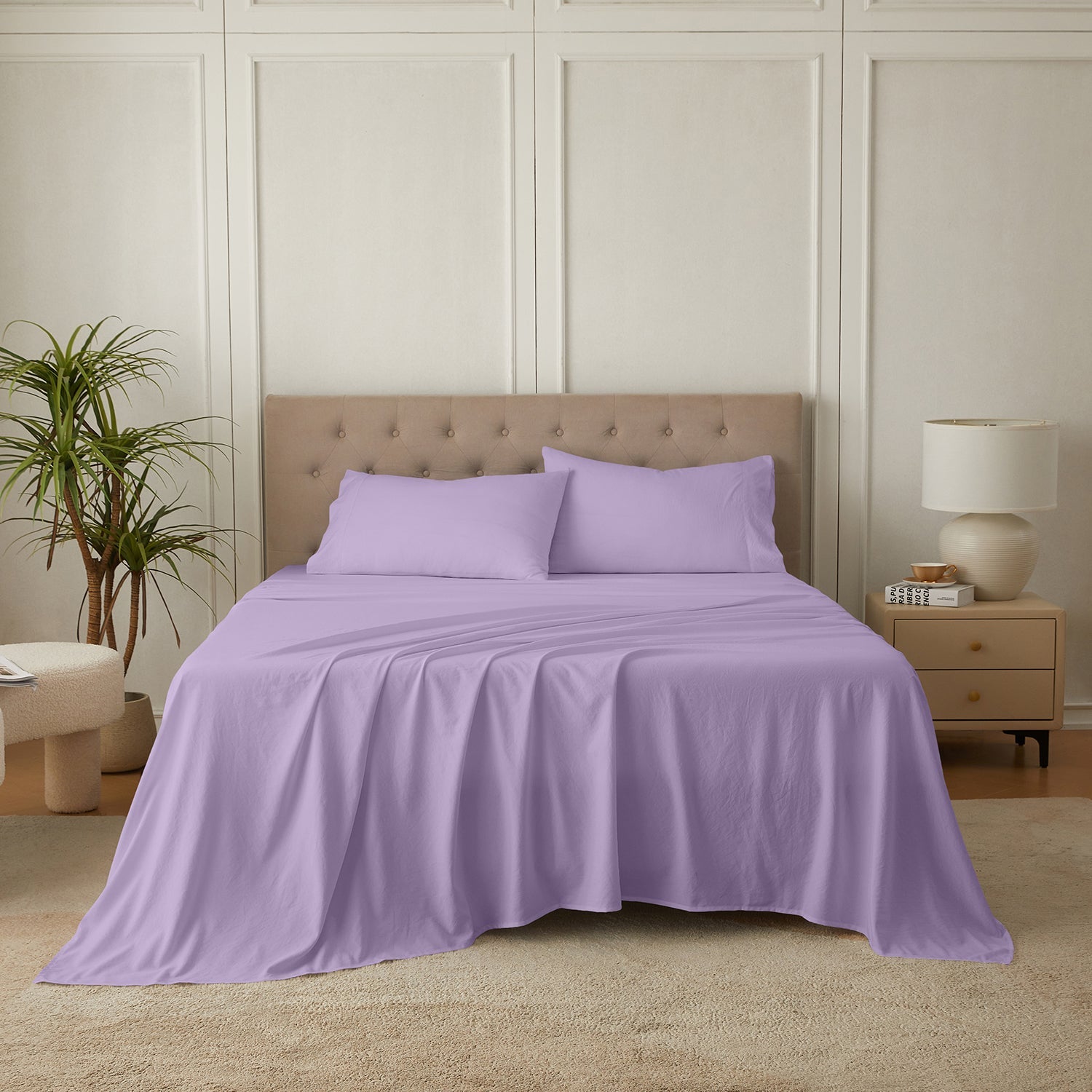 4-Piece Ultra-Soft Organic Softwash Cotton Bed Sheet Set TARHUS Sheet Set