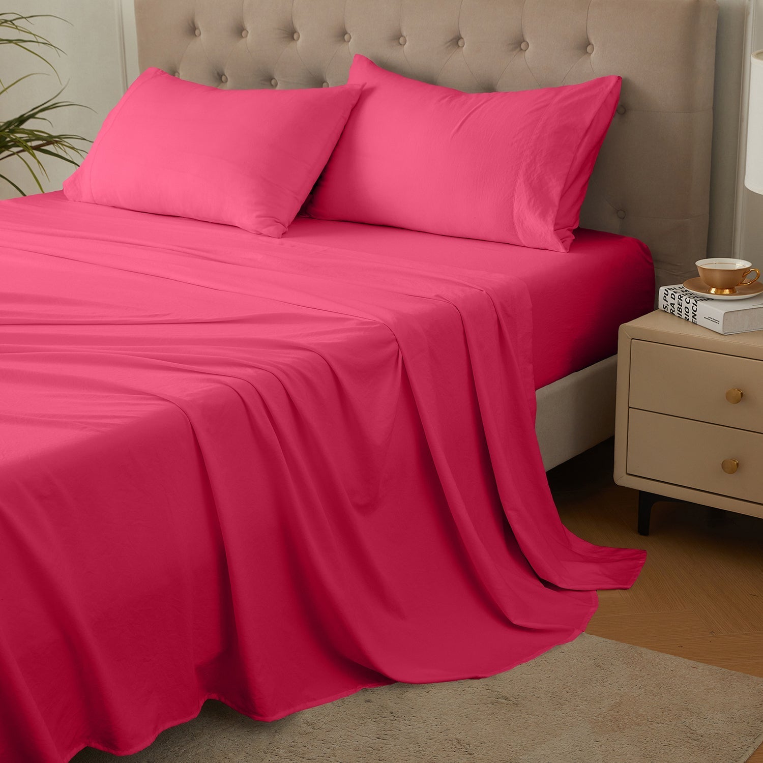 4-Piece Ultra-Soft Organic Softwash Cotton Bed Sheet Set TARHUS Sheet Set