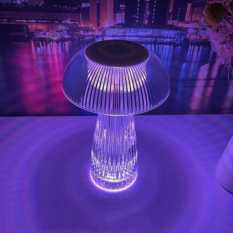 Crystal Mushroom Lamp – Elegant LED Night Light for Bedroom & Home Decor