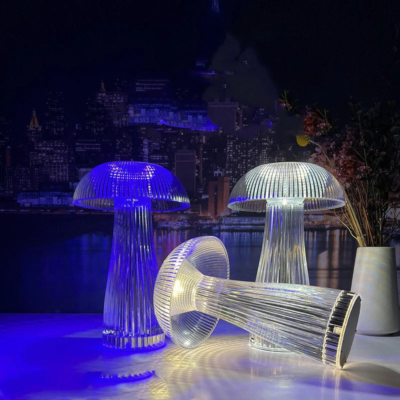 Crystal Mushroom Lamp – Elegant LED Night Light for Bedroom & Home Decor