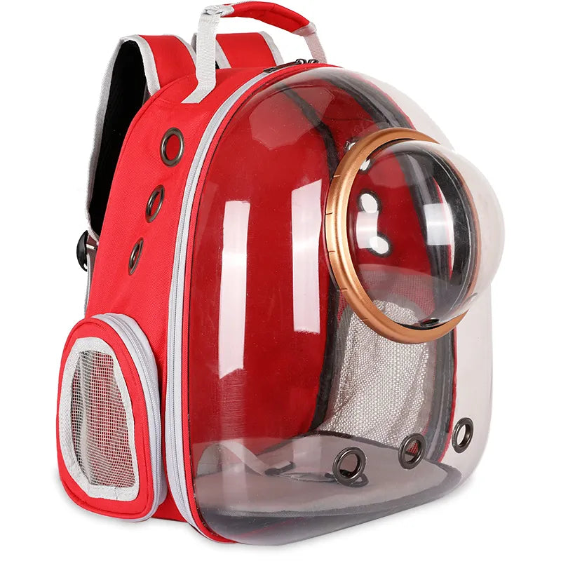 AstroPaws Cat Backpack Carrier – Space Bubble Window Travel Bag