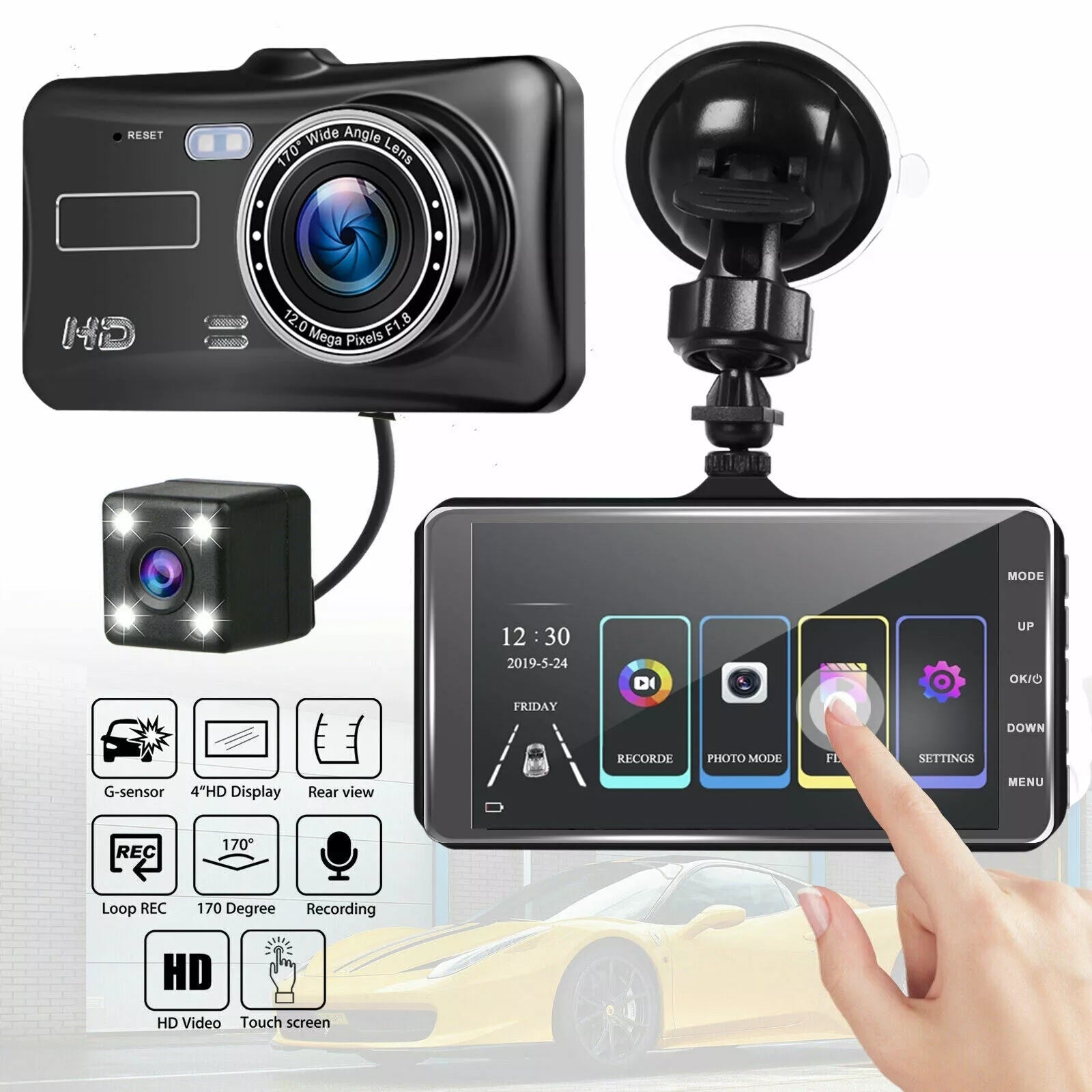 DriveSafeCam - Dual Dash Cam