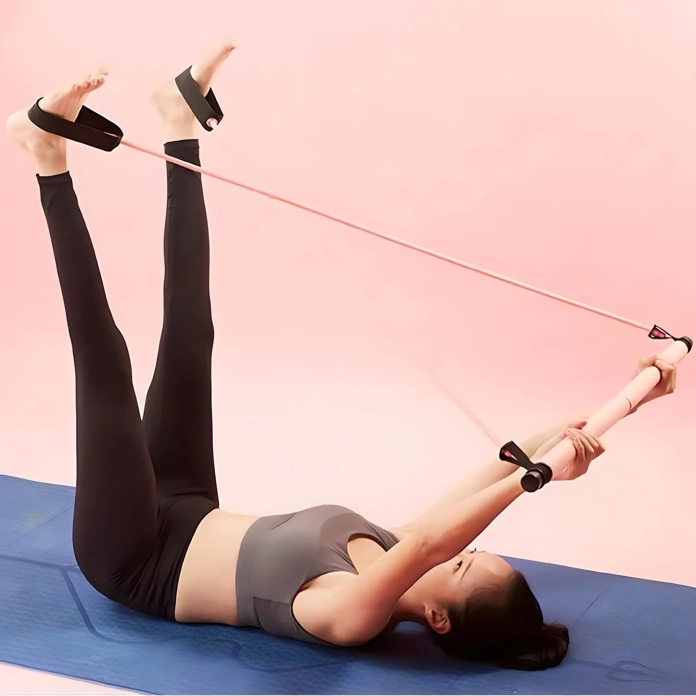 PowerPilates Bar Kit – Portable Home Gym for Full Body Resistance Workouts Tarhus