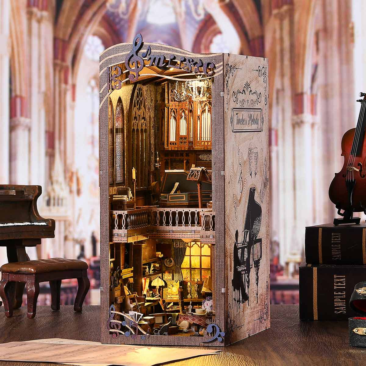 Timeless Melody DIY Wooden Book Nook Shelf Insert TARHUS