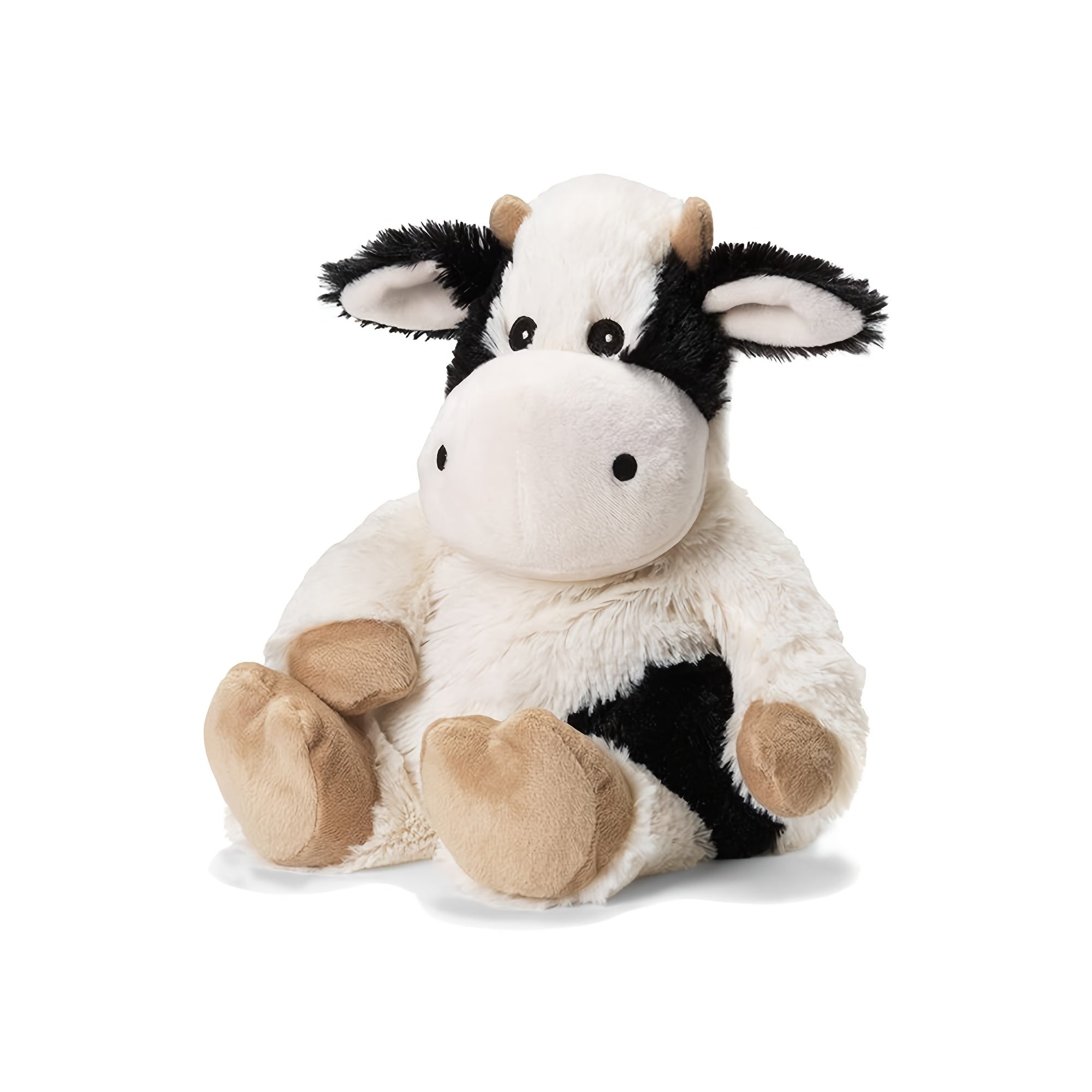 Heatable Cow Plush Toy - Microwaveable Stuffed Animal with Weighted Filling, Soft Polyester Fabric, Ideal for Relaxation and Comfort, Relaxation Toy|Playful Design|Soft Texture TARHUS