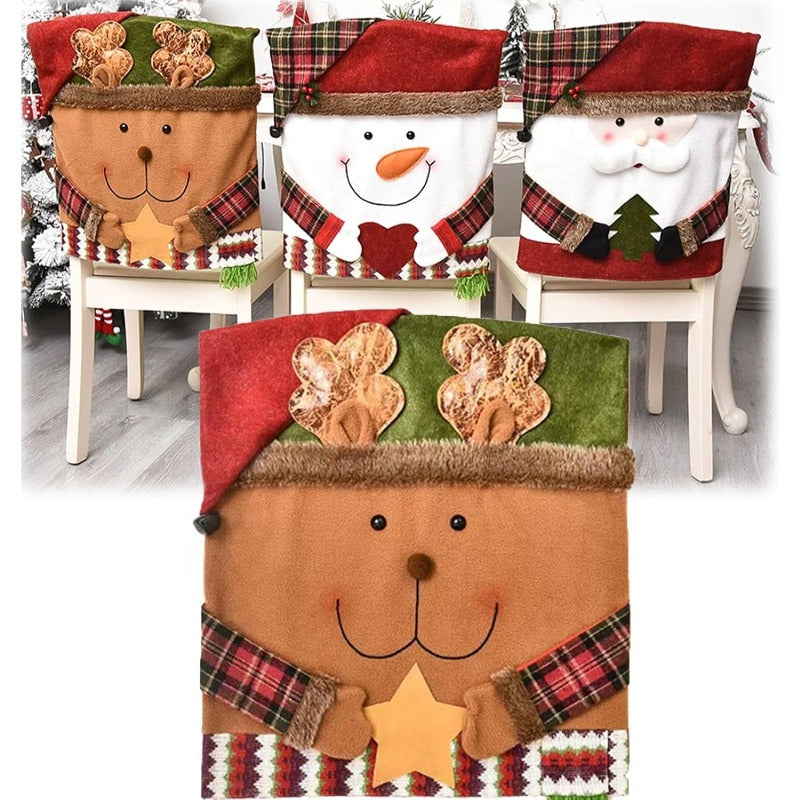 CheerCover | Christmas Chair Covers – Santa, Snowman & Reindeer TARHUS