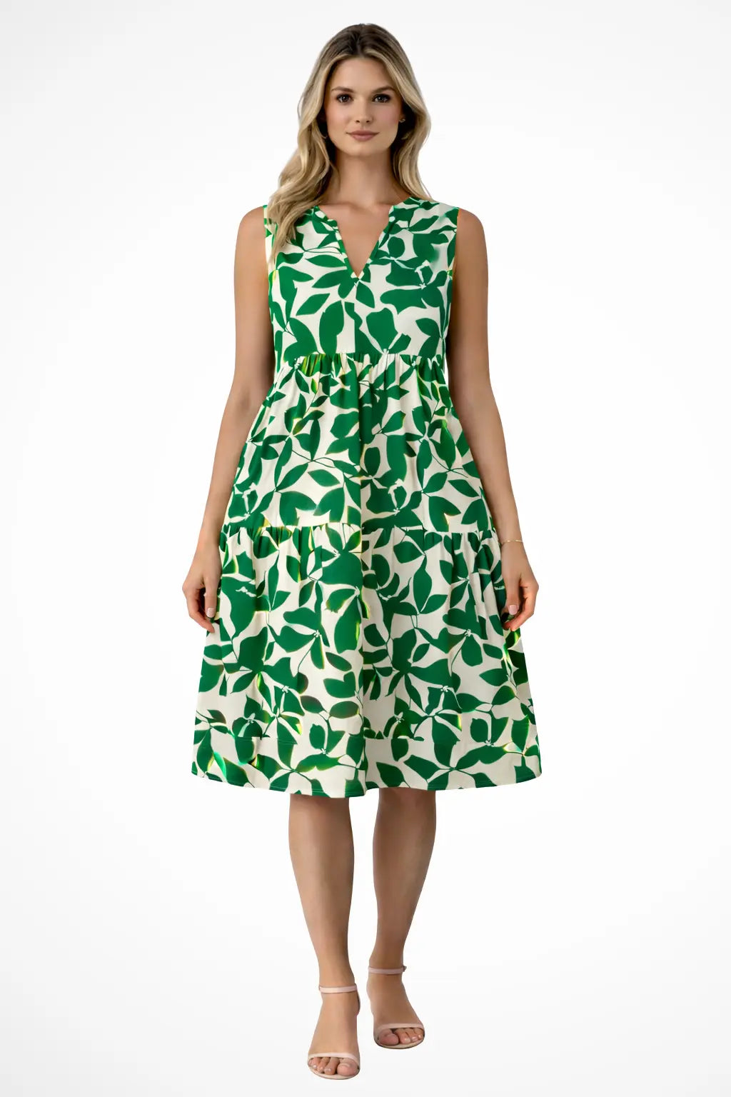 Amelia | Women Sleeveless V Neck Beach Boho Midi Dress TARHUS  Summer Dresses