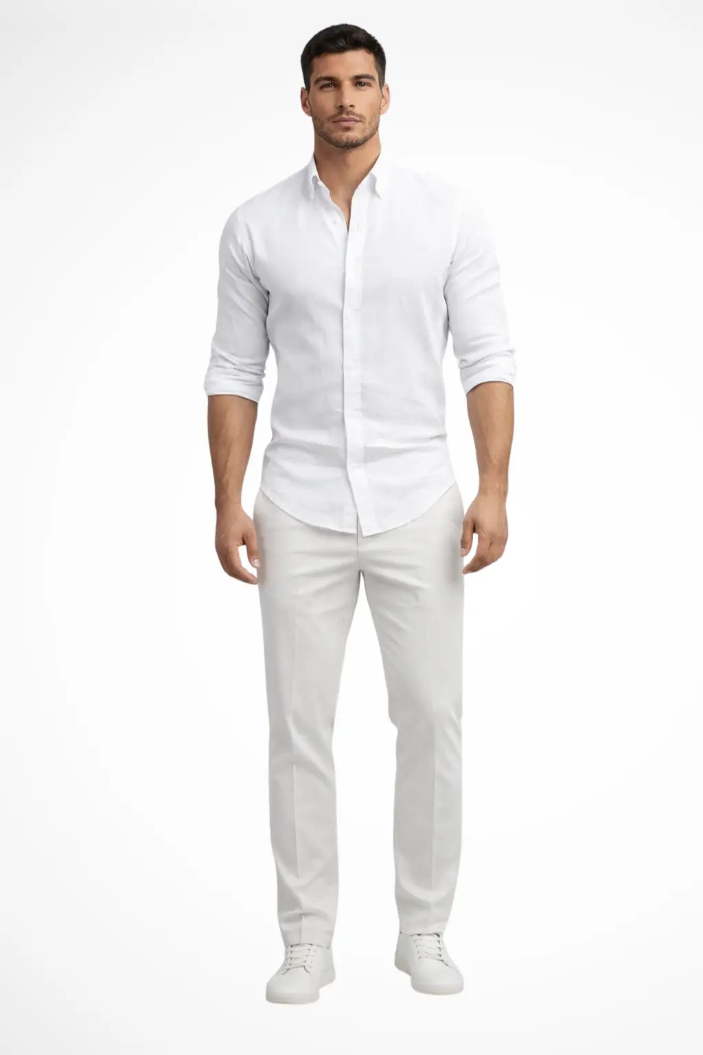 Callum | Men Loose Fit Long Sleeve Cotton Lapel Casual Summer Shirt TARHUS