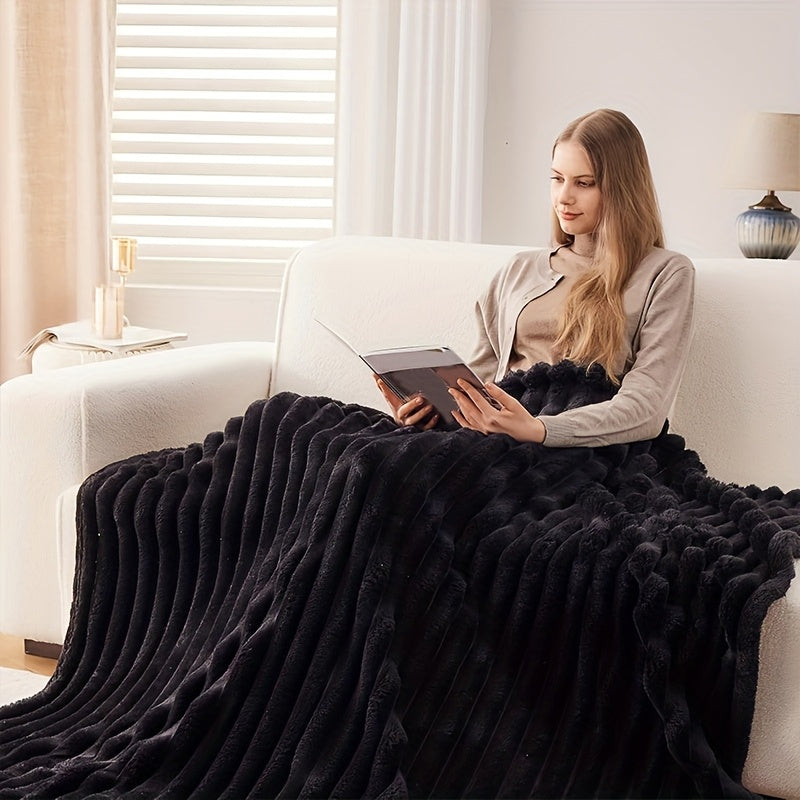 Super-Soft Plush Flannel Fleece Throw Blanket - TARHUS