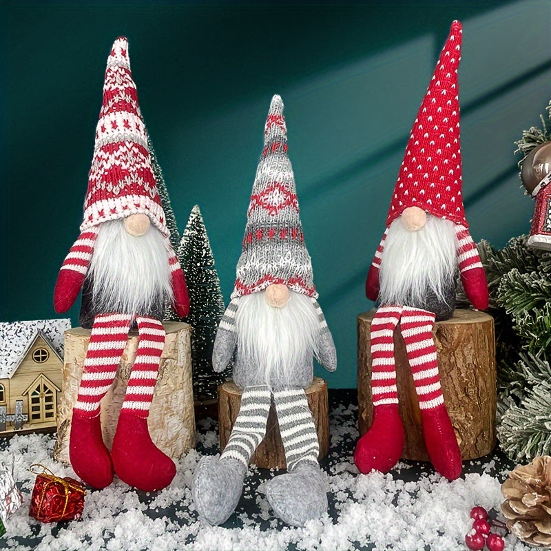 Festive Christmas Gnome Decoration – Whimsical Holiday Dwarfs for Cozy Winter Charm TARHUS
