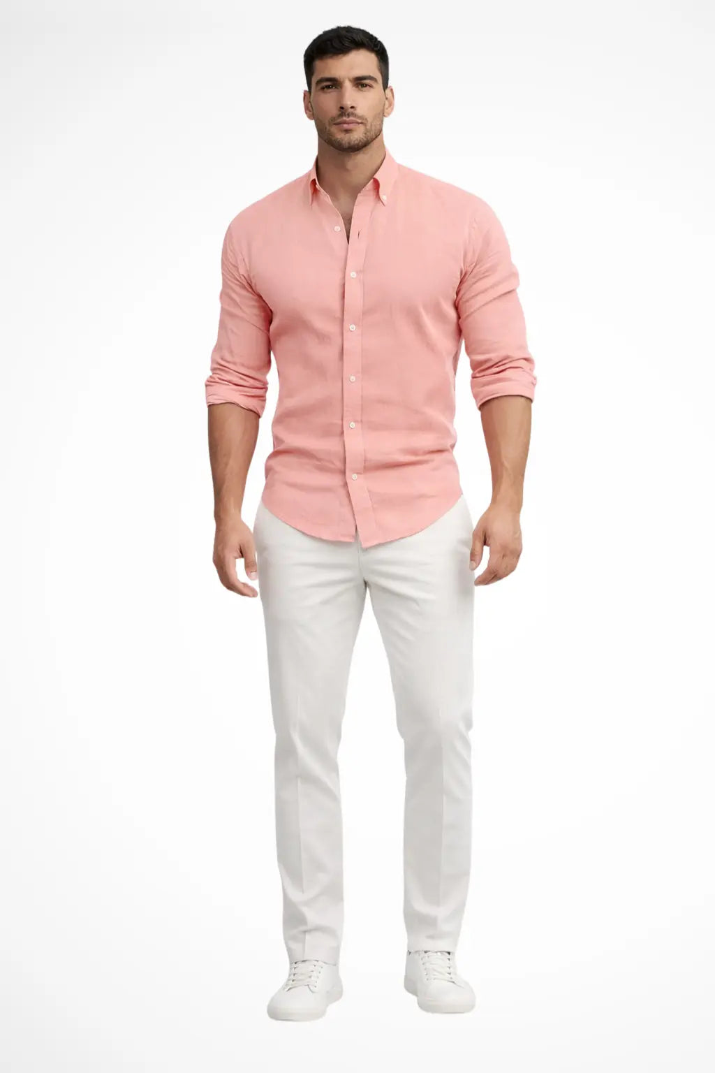 Callum | Men Loose Fit Long Sleeve Cotton Lapel Casual Summer Shirt TARHUS