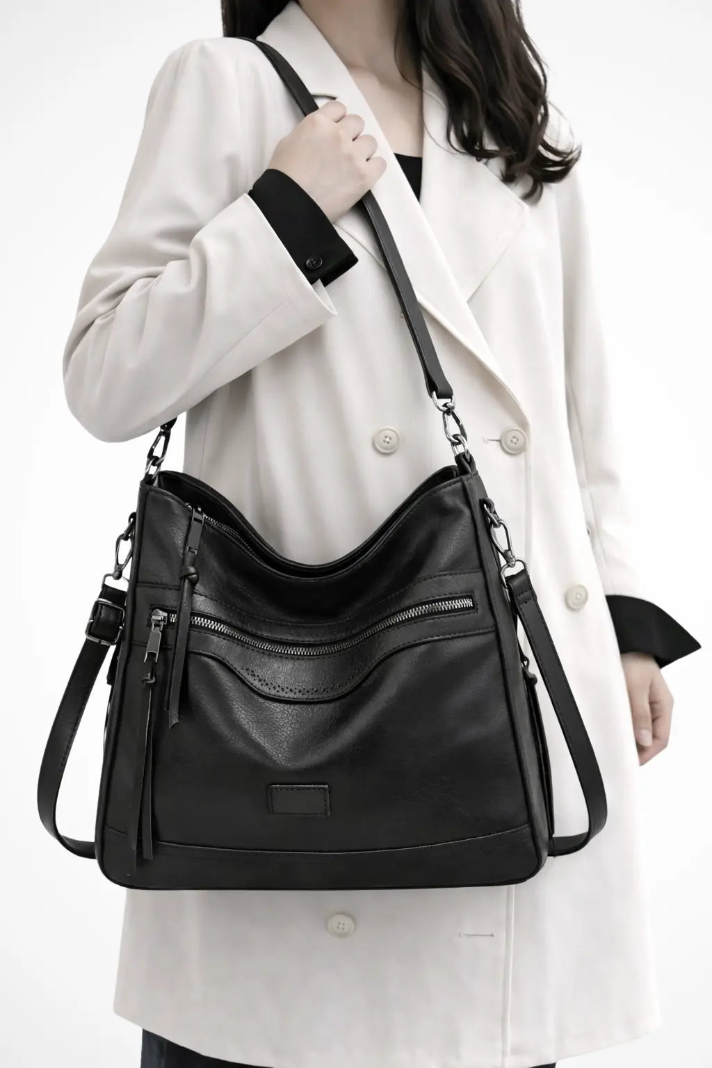 Ardelle | Women Zip Detail Slouchy Shoulder Bag TARHUS