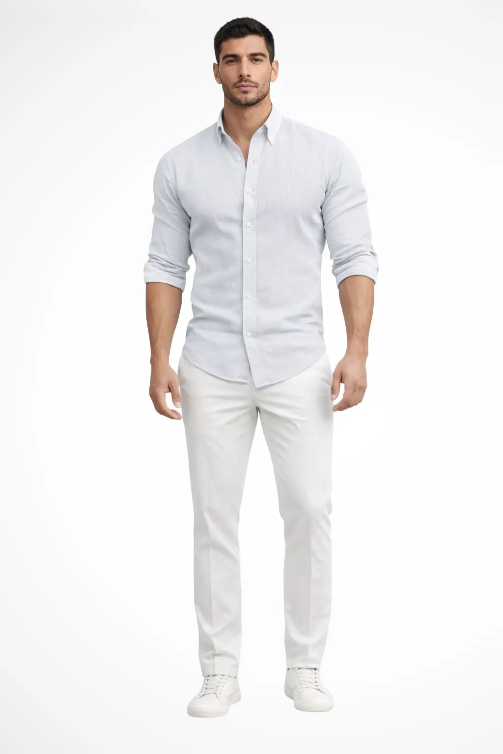 Callum | Men Loose Fit Long Sleeve Cotton Lapel Casual Summer Shirt TARHUS