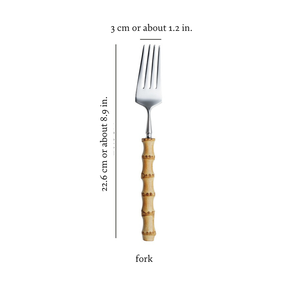Natural Bamboo Flatware Set TARHUS