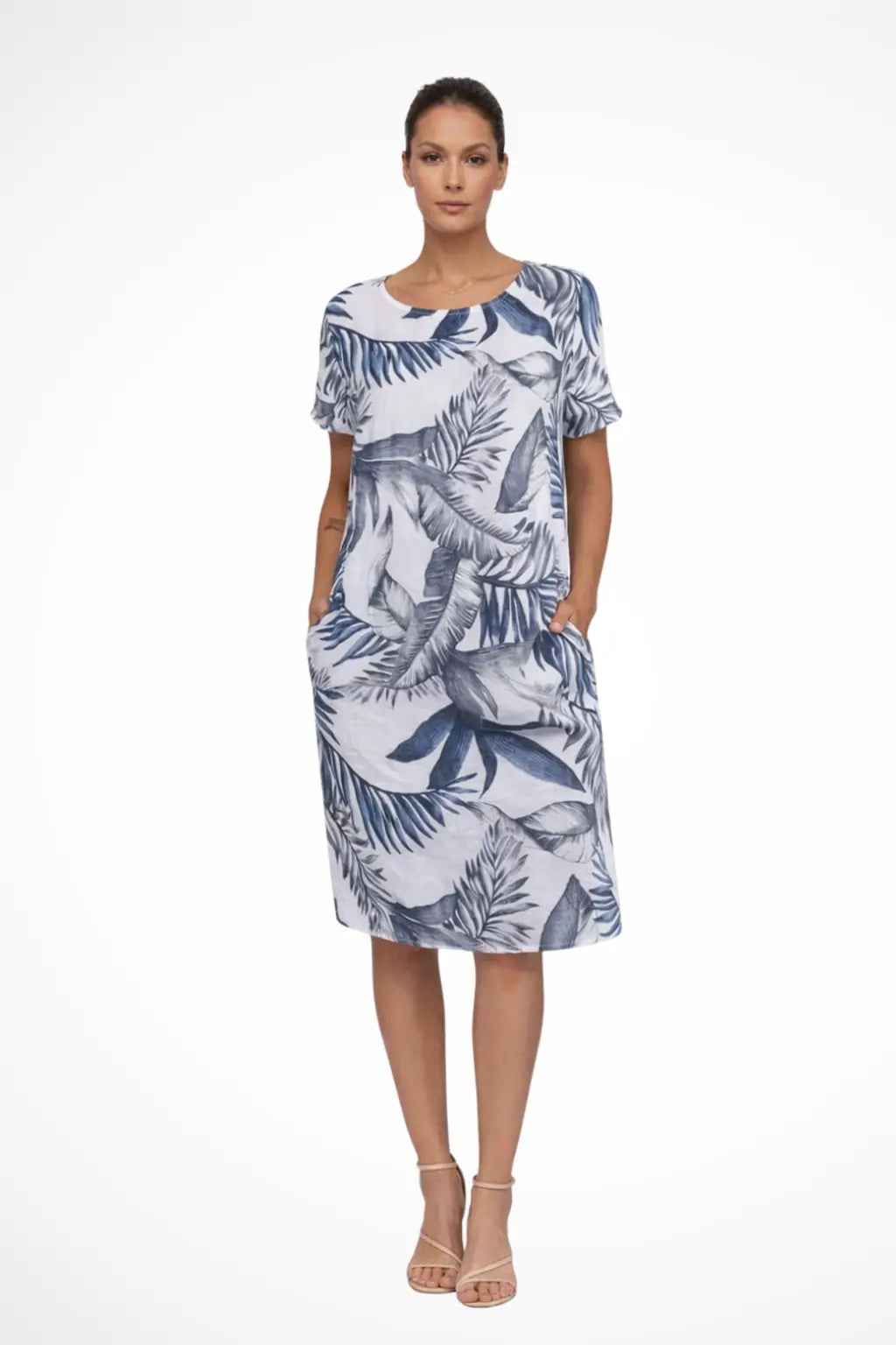 Ivy | Women Casual Relaxed Fit Summer Dress with Botanical Print TARHUS  Dresses