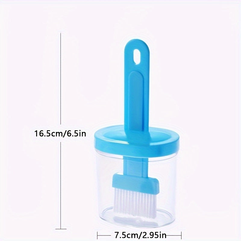 1pc, Oil Brush, Baking Brush With Oilcan, Barbecue Brush With Oil Pot, Household Oil Brush For Baking Cooking, Creative Oil Brush With Oil Box, Basting Brush For Kitchen BBQ Camping Outdoor Picnic, Kitchen Accessaries, BBQ Accessaries TARHUS