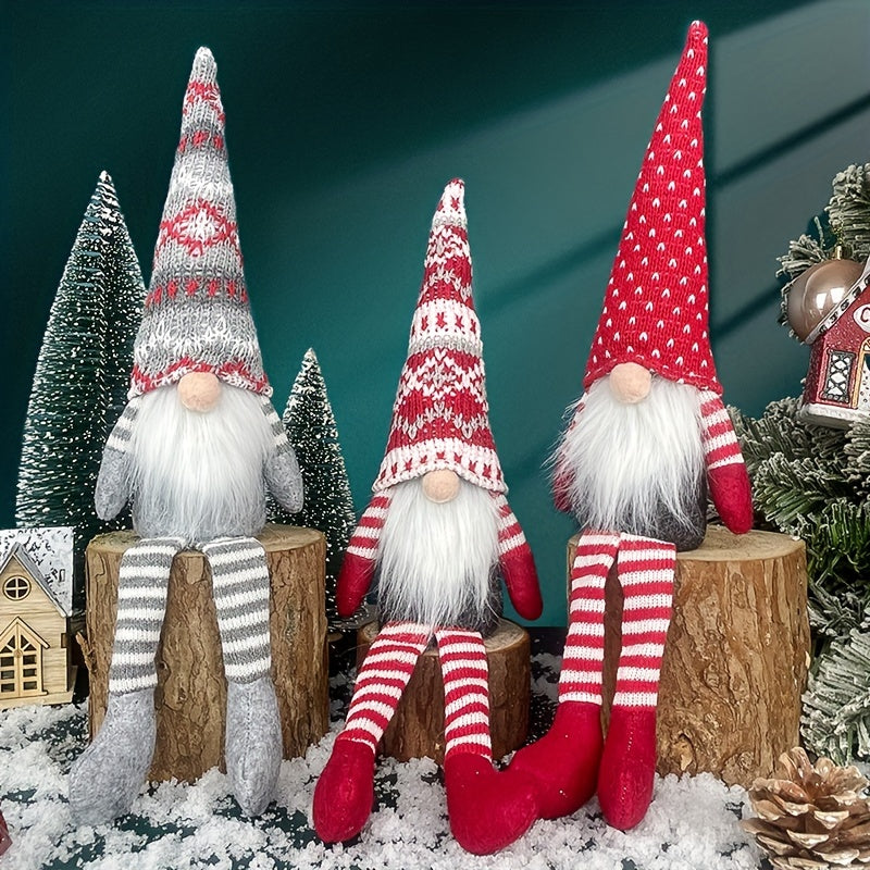 Festive Christmas Gnome Decoration – Whimsical Holiday Dwarfs for Cozy Winter Charm TARHUS