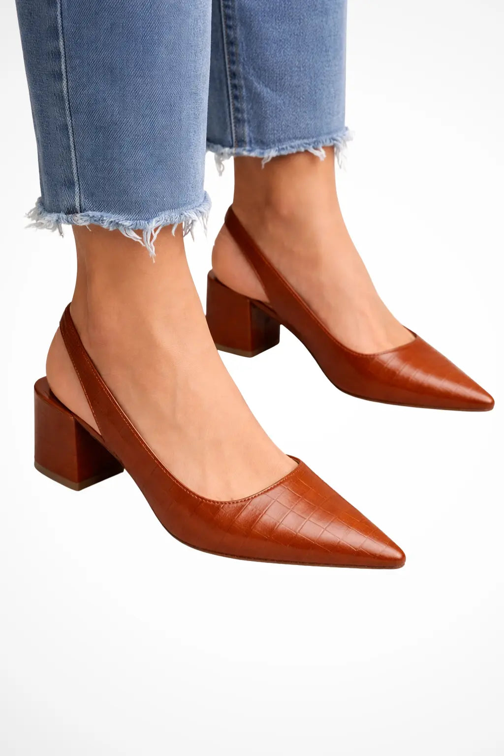Lila | Women Low Heel Slingback Pointed Toe Pumps TARHUS