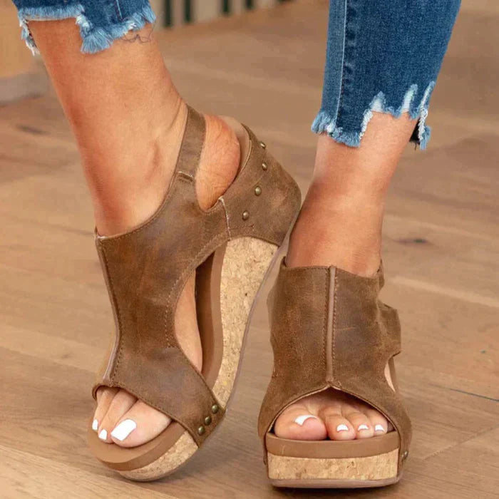 Carol | Elegant Wedge Sandals