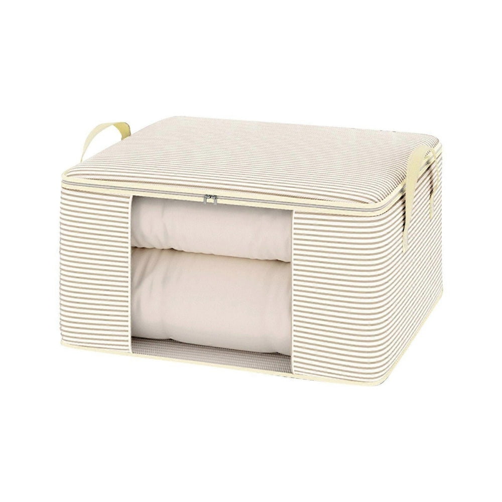 Classic Striped Foldable Storage Bag for Clothes & Home Organisation